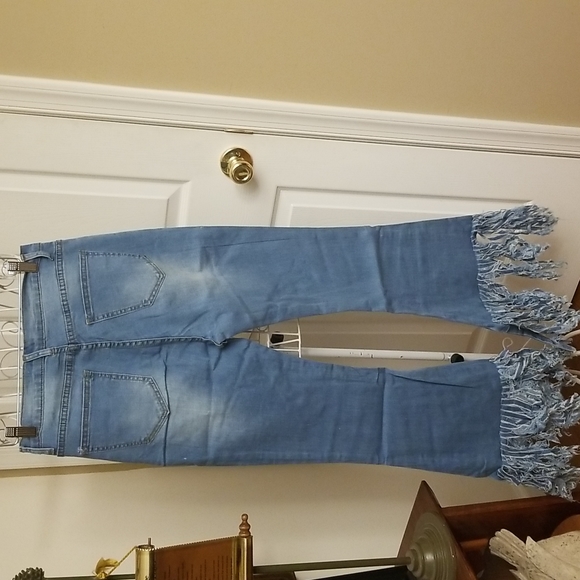 LAST PAIR AVAILABLE- Fringe bell bottom jeans by Daisy - Picture 15 of 15